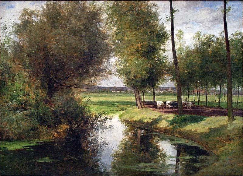 Landscape by the River Lys, Cesar De Cock
